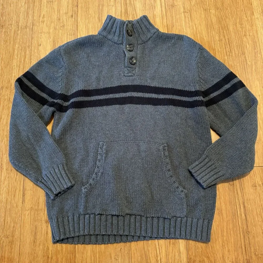 Boys Vintage Old Navy 100% Cotton Cowl Neck Sweater Size Large (10/12)